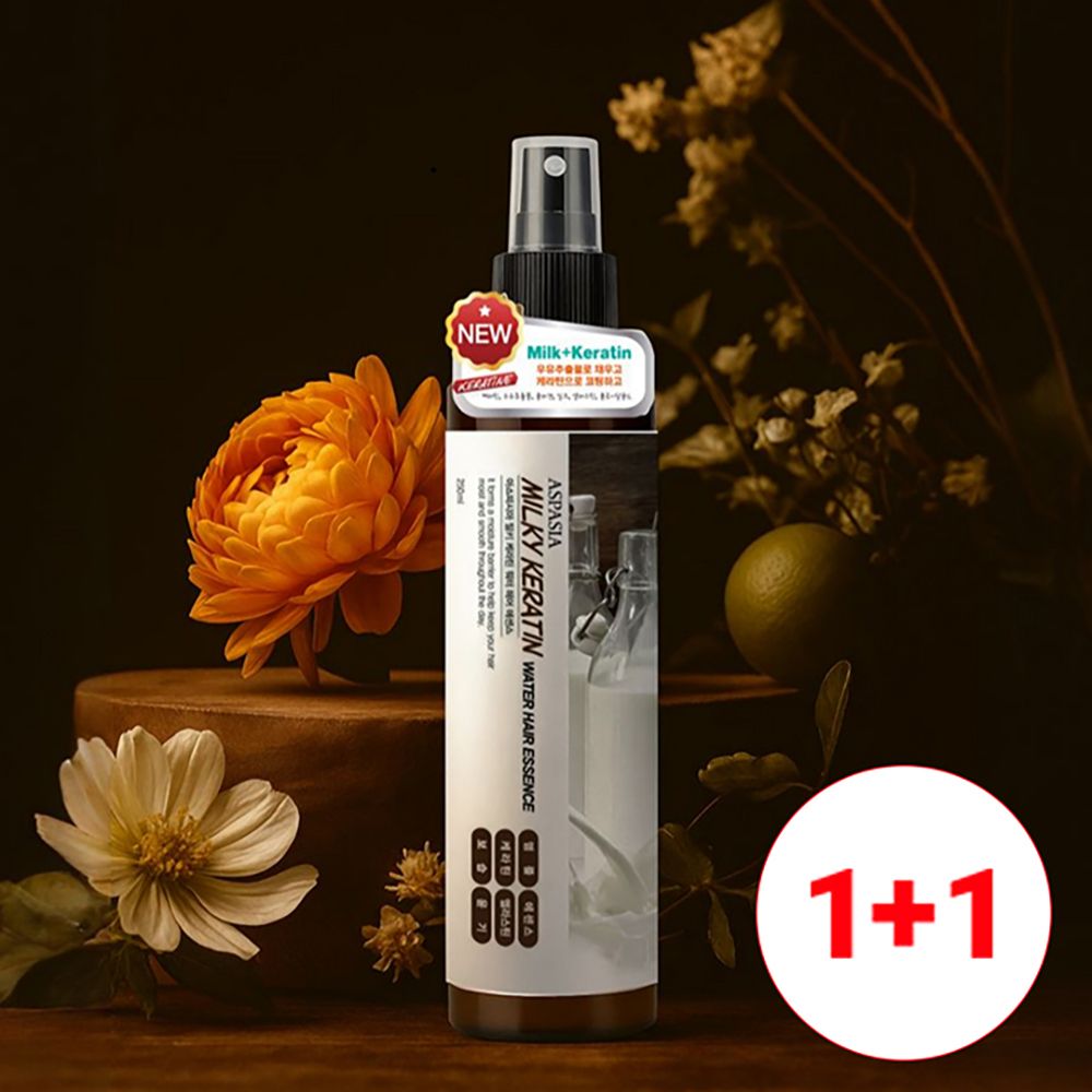 [아스파시아] 대용량 밀키 올리브 헤어에센스 500ml 1+1 (총 2개)