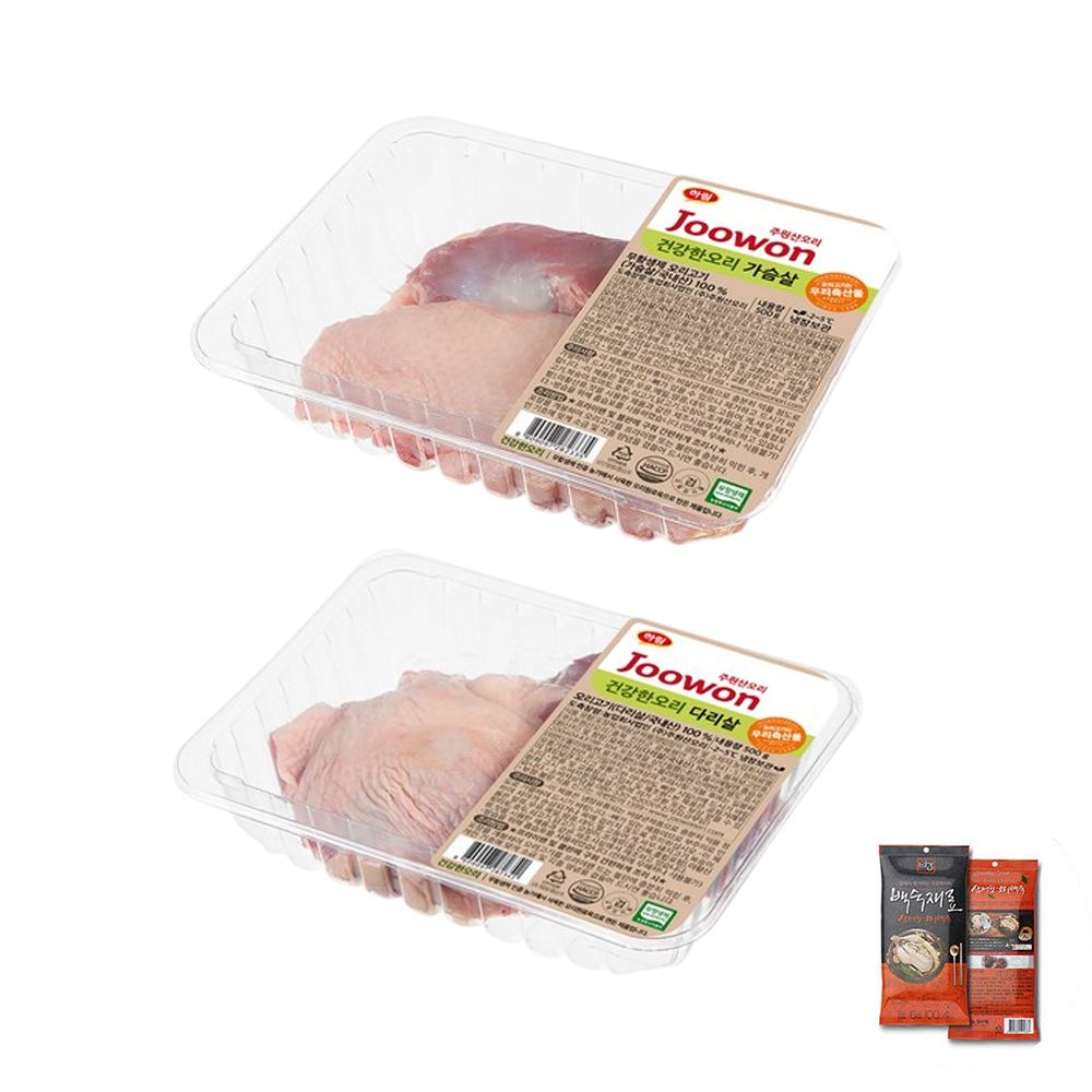 [하림 주원산오리] 무항생제 간편 오리백숙 세트 1kg