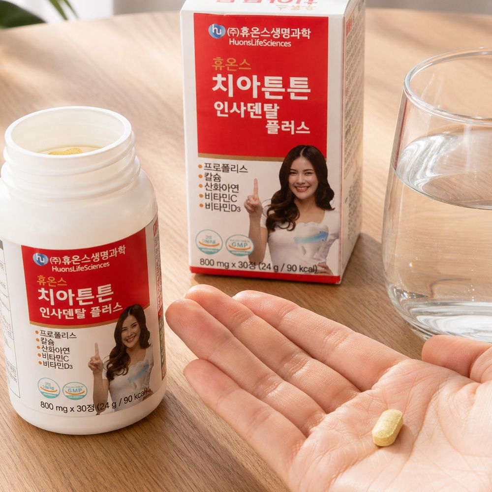 [웰스앤헬스]휴온스 치아튼튼 인사덴탈 플러스 30정
