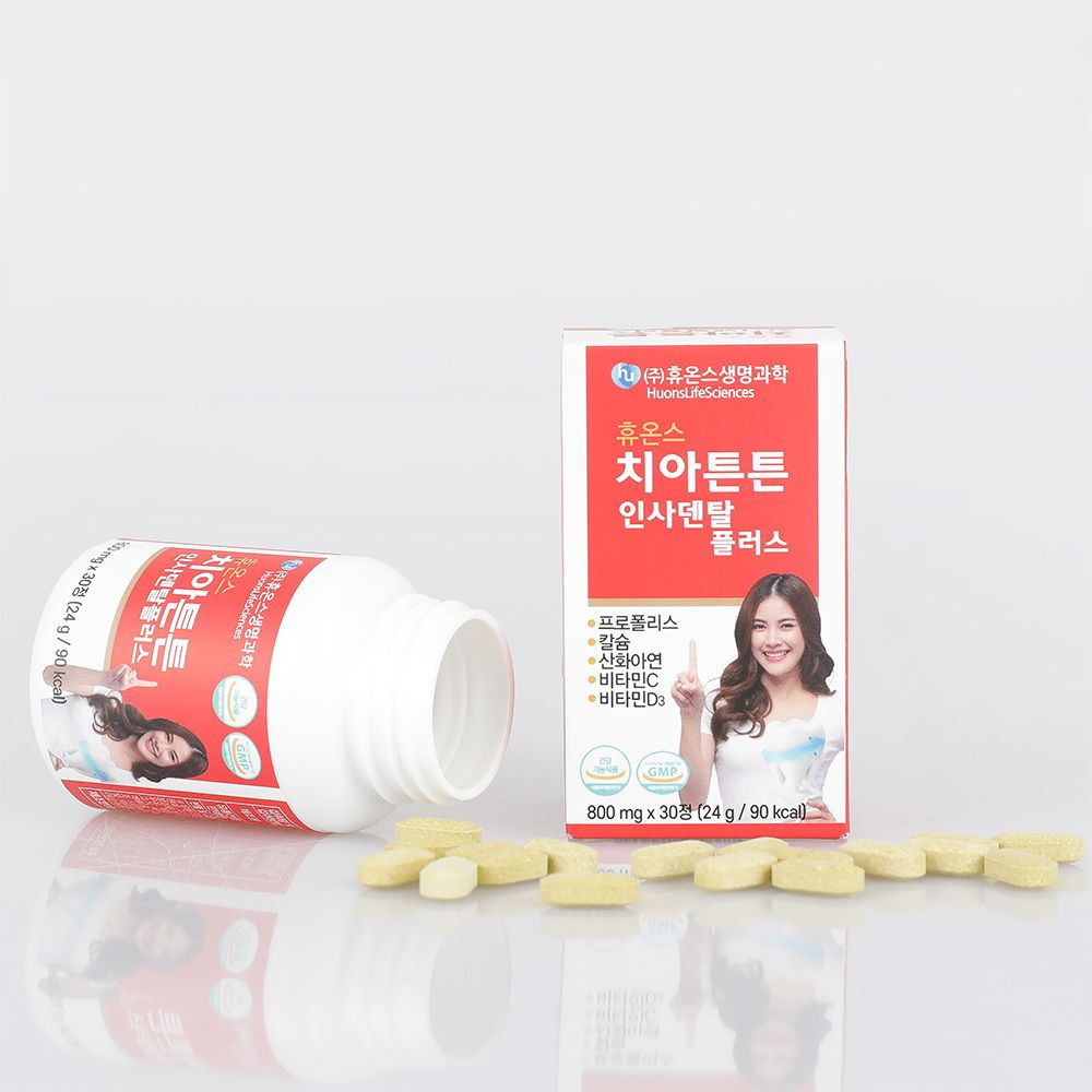 [웰스앤헬스]휴온스 치아튼튼 인사덴탈 플러스 30정