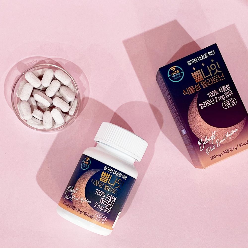 [웰스앤헬스]벨나잇 식물성 멜라토닌 800ml x 30정