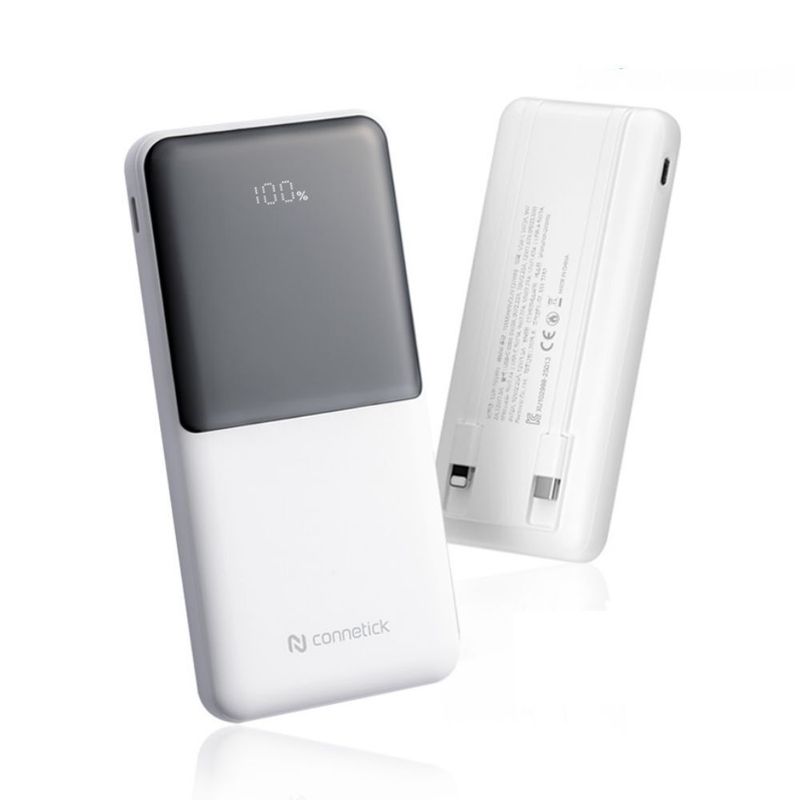 고속충전 보조배터리 10000mAh (C타입 8핀 케이블 일체형)