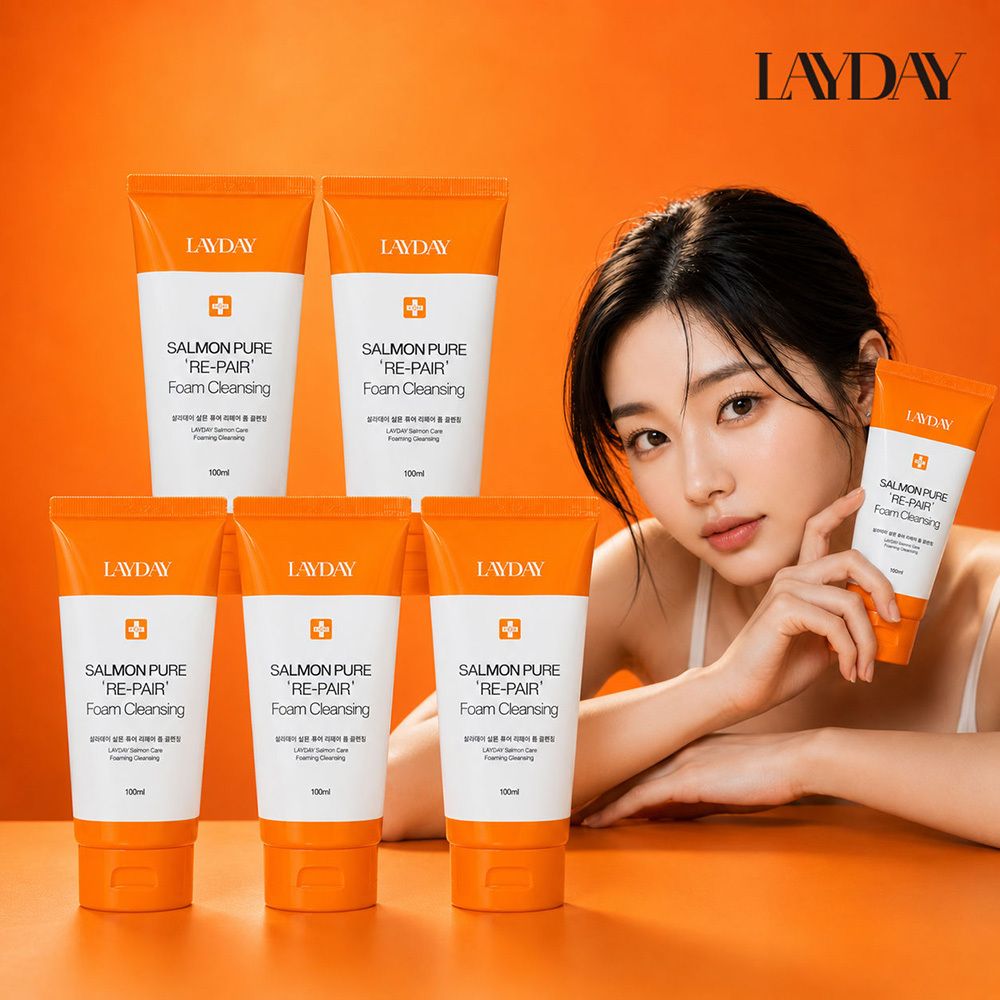[5개] 레이데이 PDRN 리페어 폼클렌징 100ml 5개