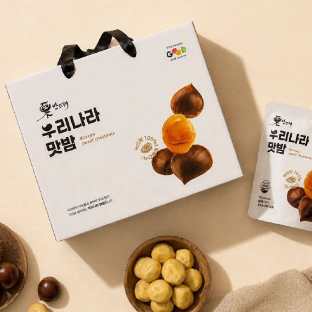 우리나라 맛밤 50g 10봉 선물세트 (선물박스 제공)