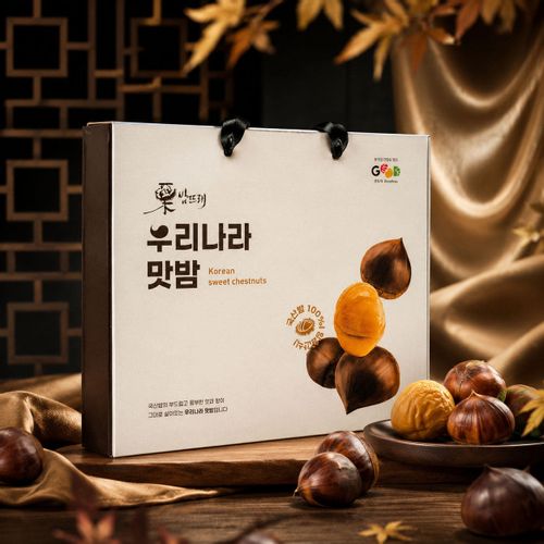 우리나라 맛밤 50g 10봉 선물세트 (선물박스 제공)