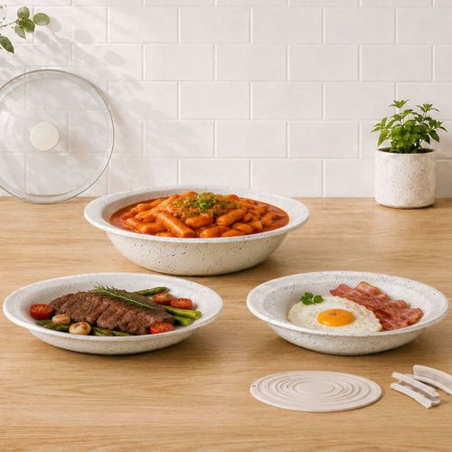 실리움 IH 인덕션 접시팬 플레이팅 세라믹코팅 멀티 팬 세트