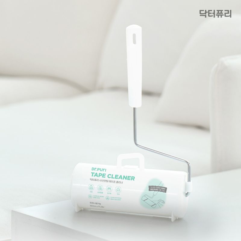 닥터퓨리 사선컷팅 돌돌이 테이프 클리너 본품 2개+리필 2팩(6개입)