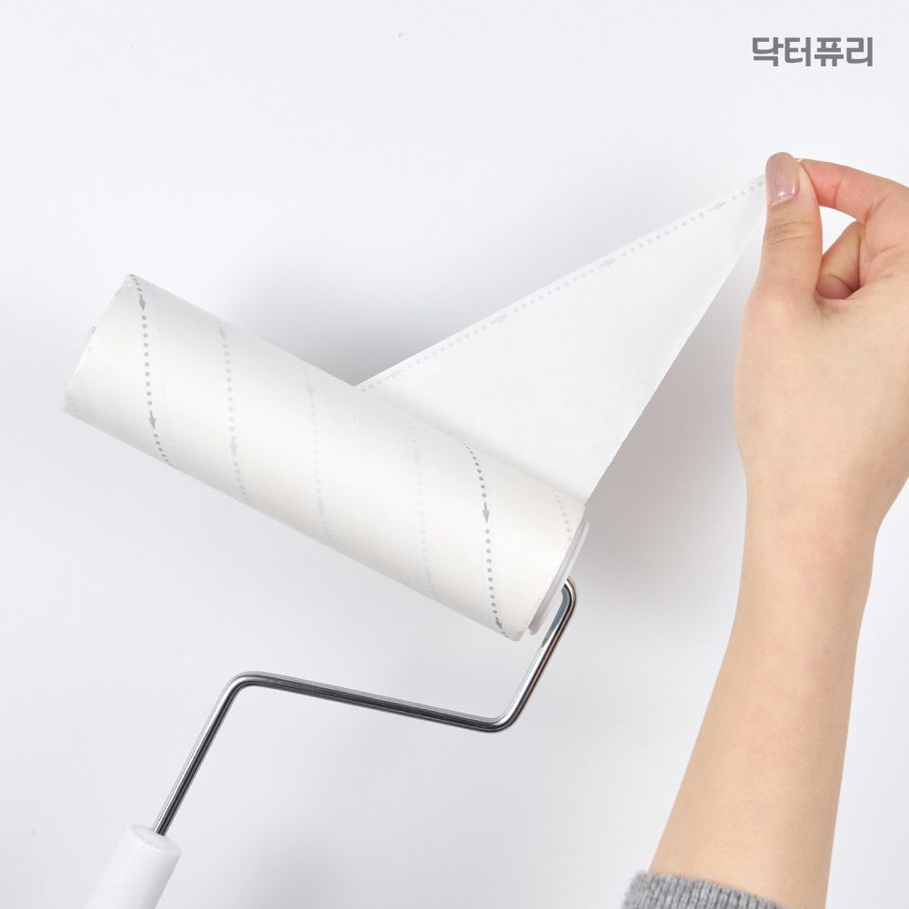 닥터퓨리 사선컷팅 돌돌이 테이프 클리너 본품 2개+리필 2팩(6개입)