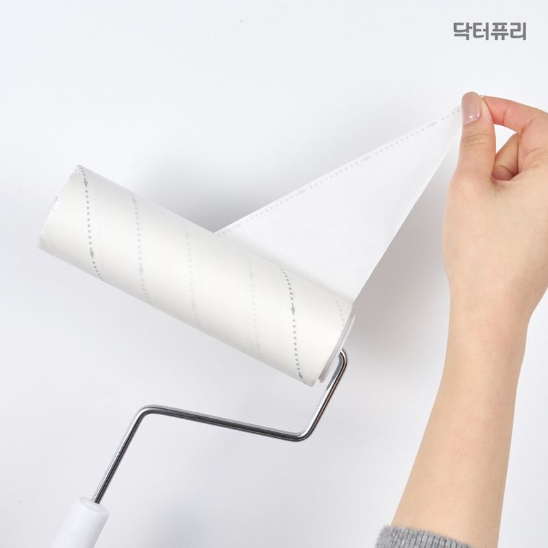 닥터퓨리 사선컷팅 돌돌이 테이프 클리너 본품 2개+리필 2팩(6개입)