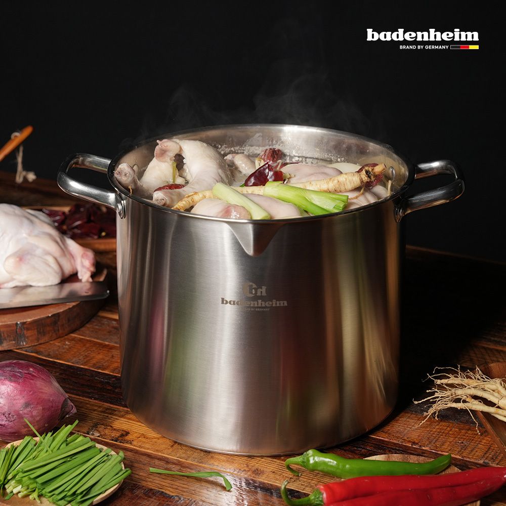 [바덴하임] IH 스텐 하이곰솥 30cm(15L) 