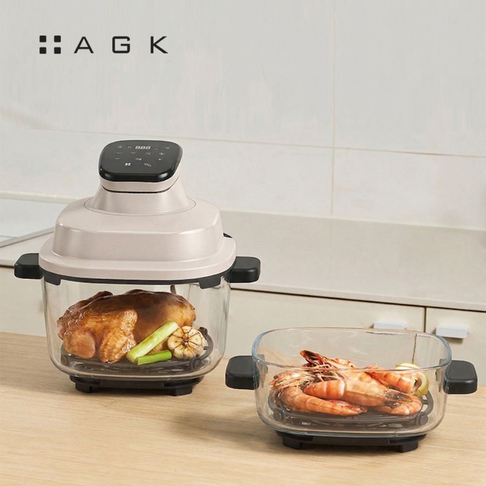 [AGK] 룩킹 글라스 에어프라이어 4.5L + 3L