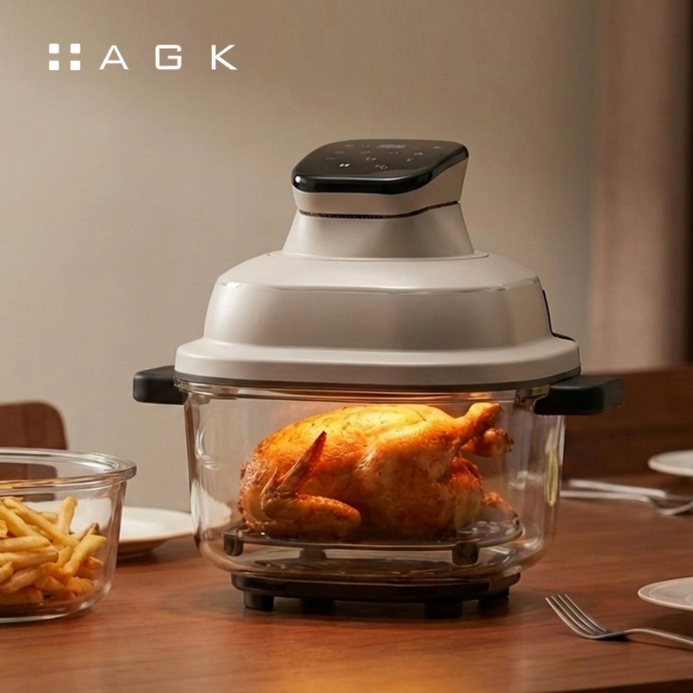 [AGK] 룩킹 글라스 에어프라이어 4.5L + 3L