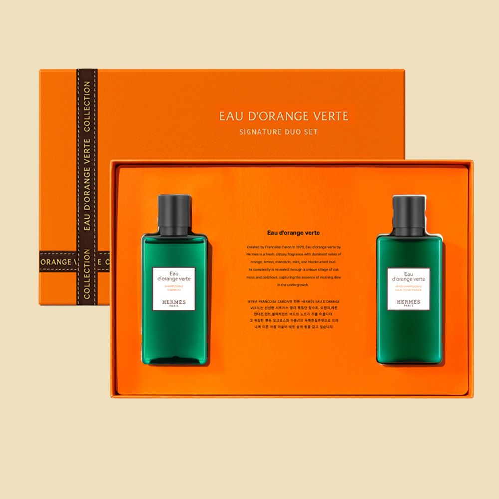 [Hermes] (NEW)에르메스 오도렌지 베르테 헤어2종세트 + 쇼핑백포함