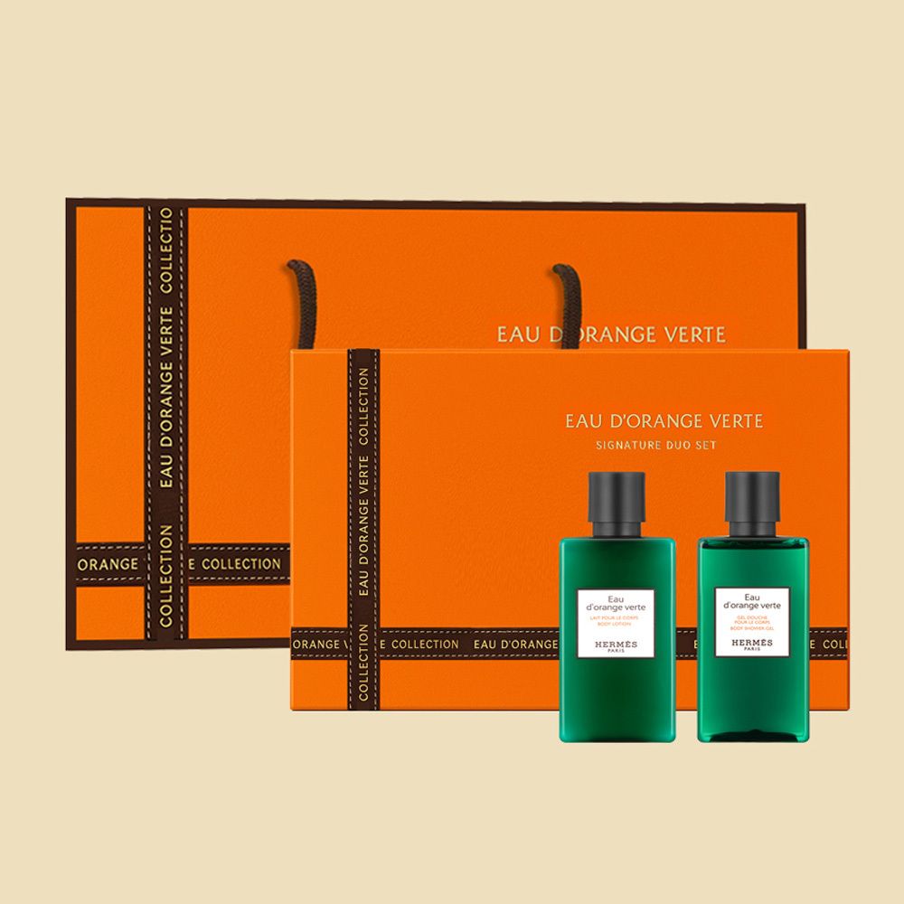 [Hermes] (NEW)에르메스 오도렌지 베르테 바디2종세트 + 쇼핑백포함