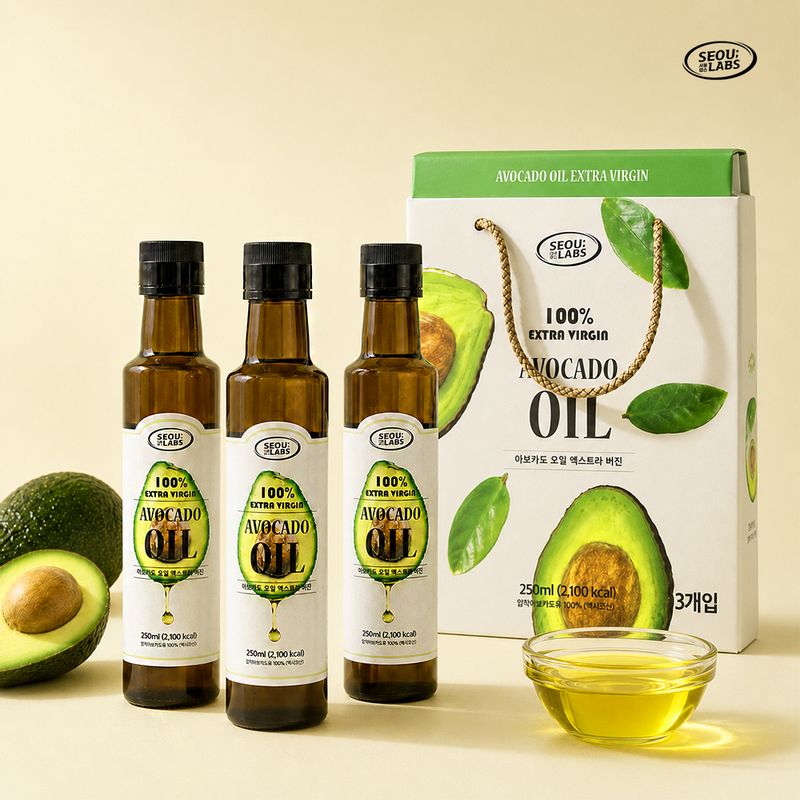 멕시코 100% 액스트라버진 아보카도 오일 / 서울랩스 250ml+250ml
