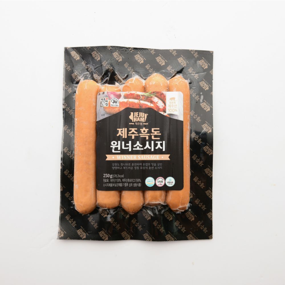 제주 흑돼지 소시지 250g (고사리, 윈너, 불고기 선택)
