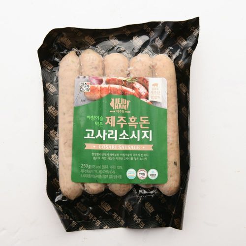 제주 흑돼지 소시지 250g (고사리, 윈너, 불고기 선택)