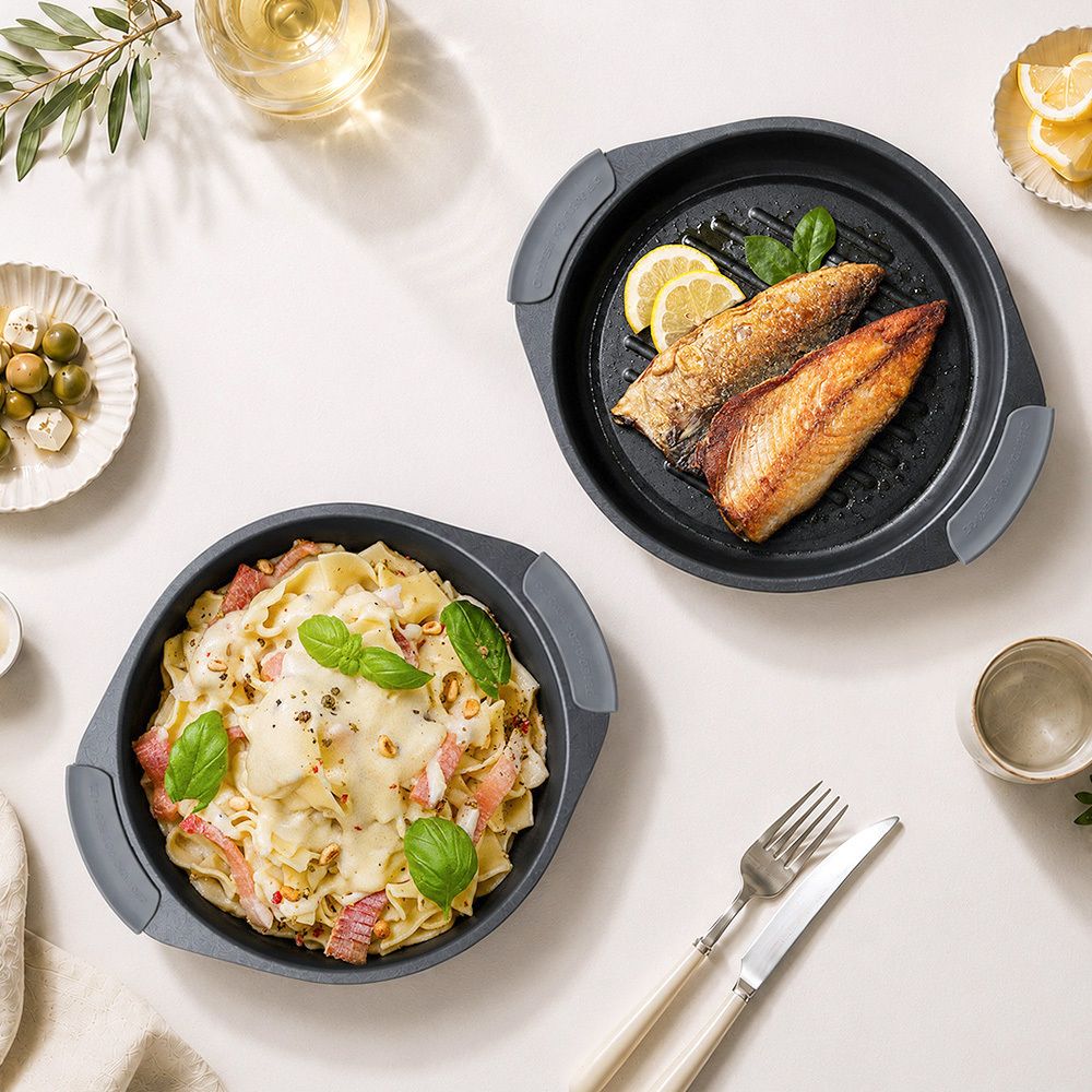칼로쿡 전자레인지 멀티 구이팬 냄비 3p 세트