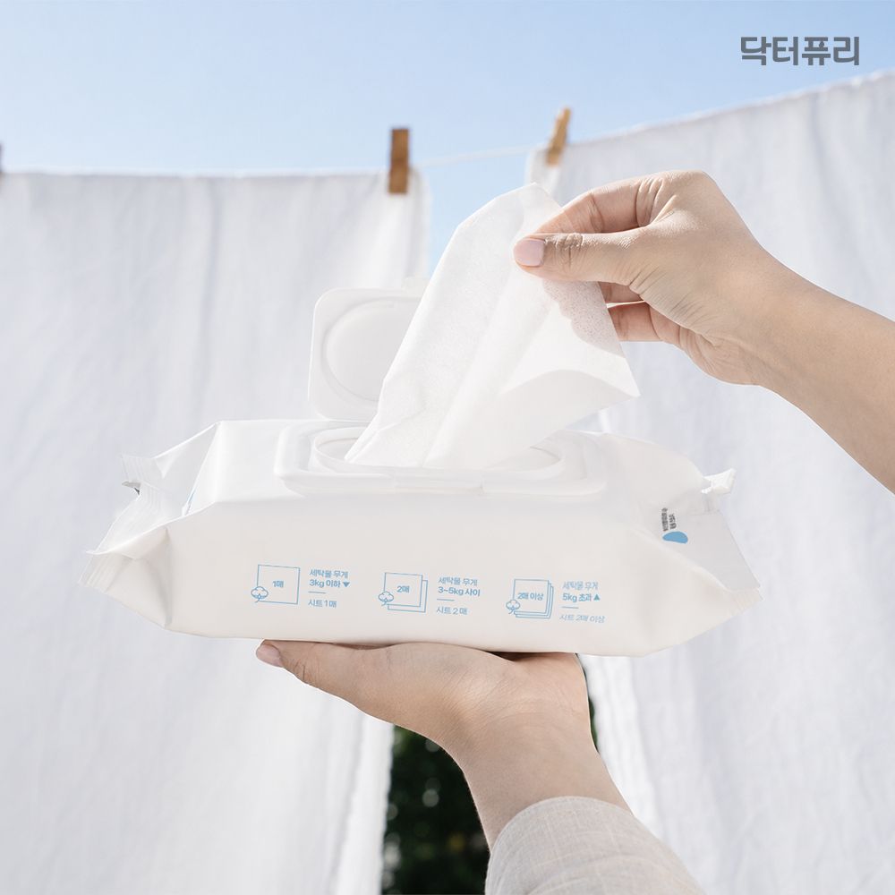 닥터퓨리 뽑아쓰는 고농축 건조기시트 섬유유연제 80매 x 3개 (향 선택) 