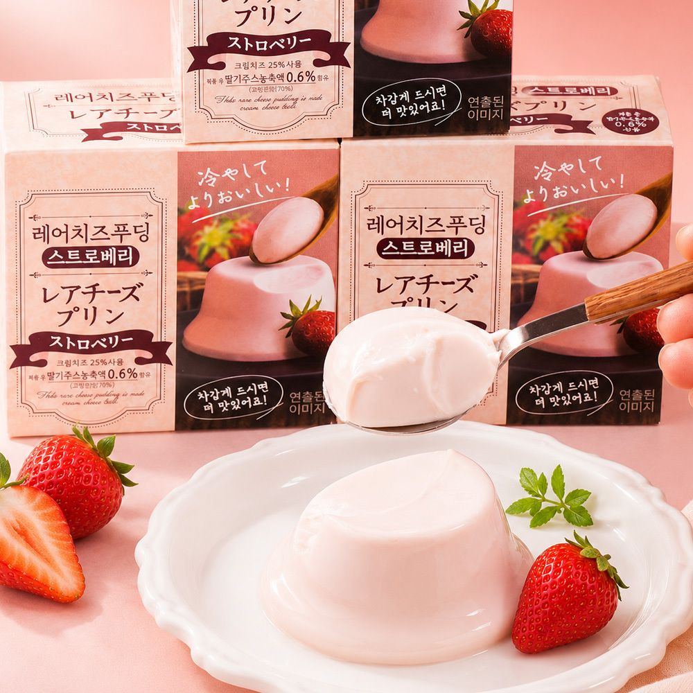 [일본편의점 인기 디저트] 1+1 일본 HOKO 레어치즈 디저트 70g (플레인,딸기,사과,감귤)