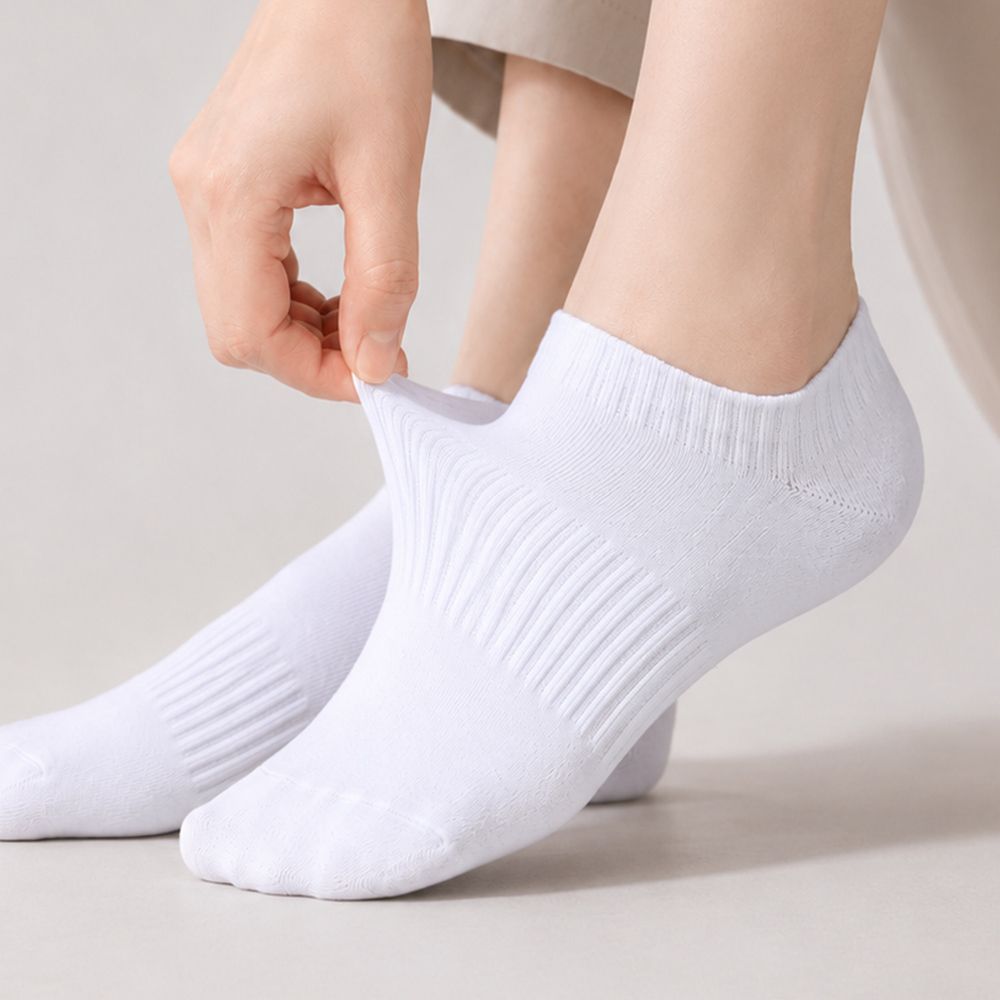 [5+5] 더블밴딩 무지 단목양말 남녀공용 (총 10켤레세트)