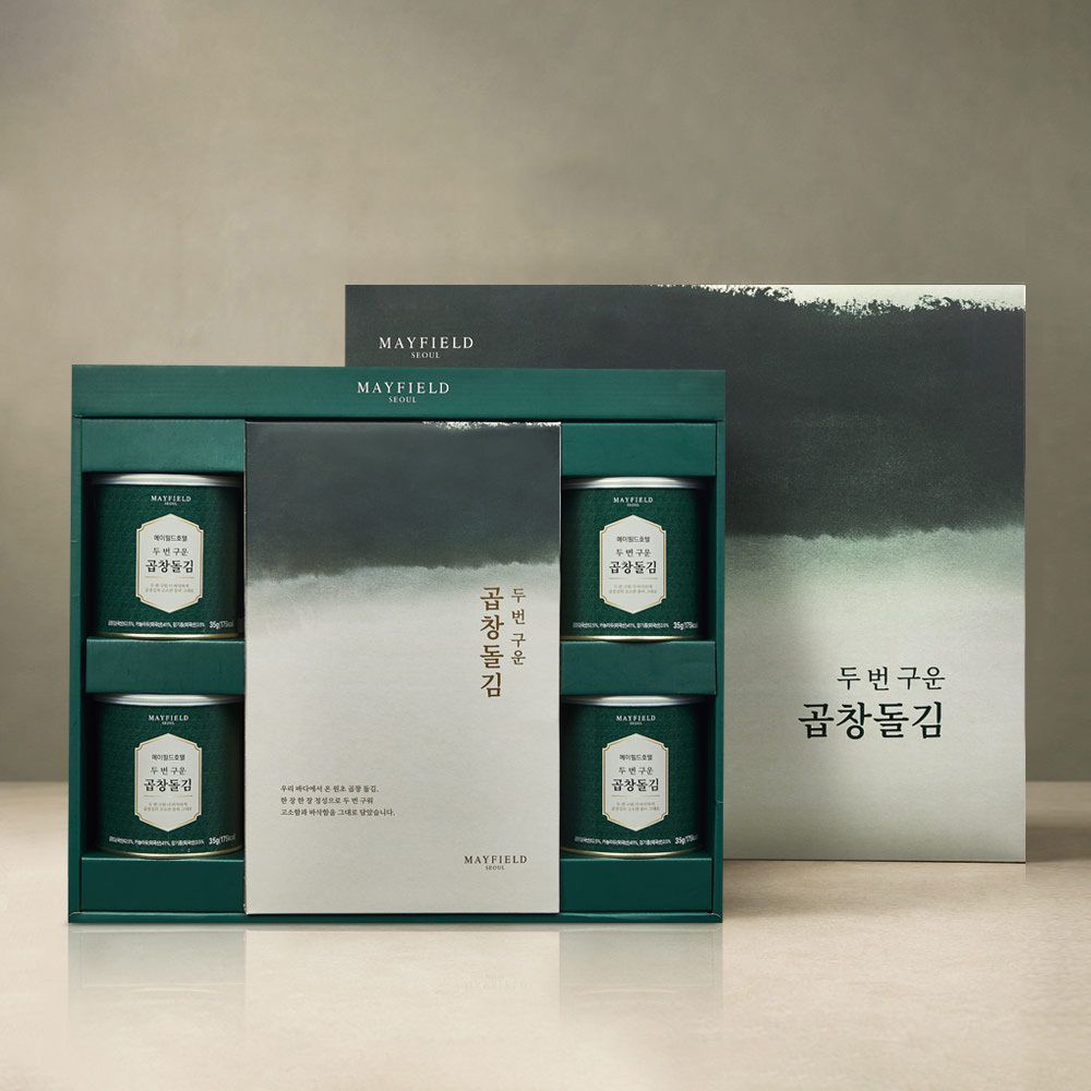 [26년 추석] 메이필드호텔 두번구운 곱창돌김 세트(캔김+전장김) 6종