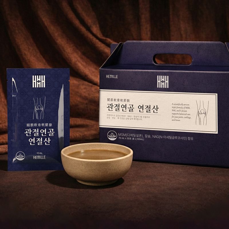 한의사 김소형 MSM 식이유황 관절 영양제 NAG, 칼슘 관절연골 연절산 30포