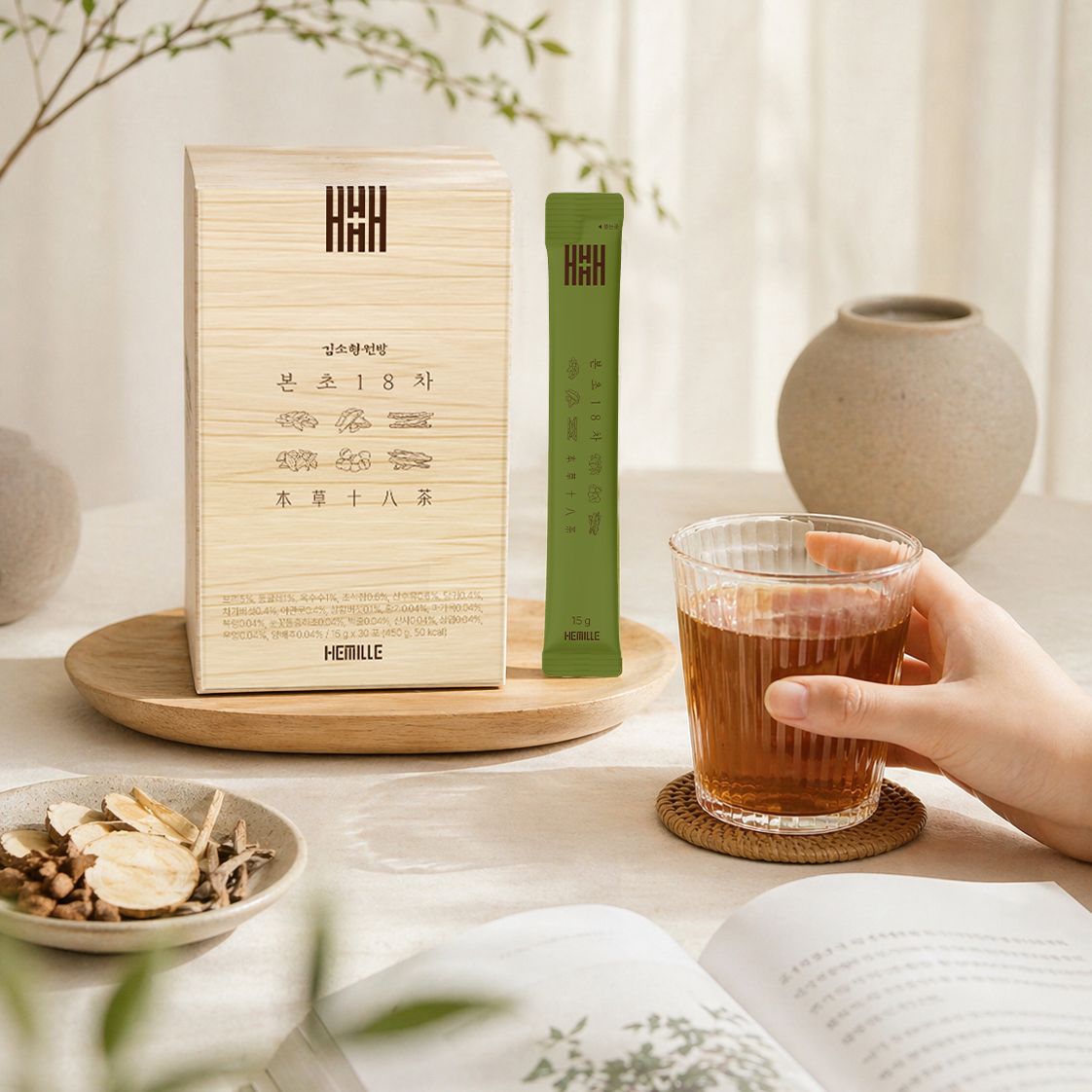 김소형 원장 본초 18차 국산 보리차 둥글레 18차 블렌딩 액상차 30포