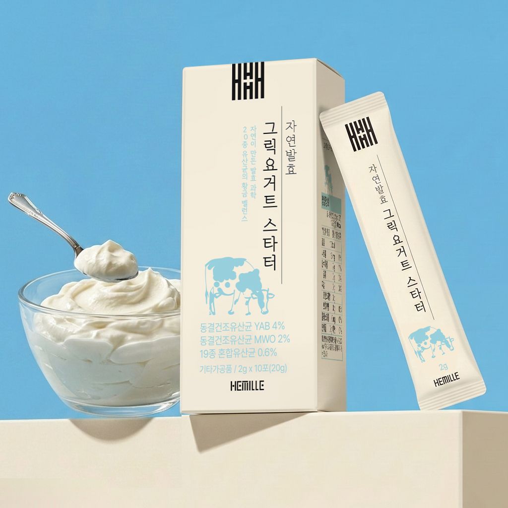 헤밀레 자연 상온 발효 그릭 요거트 스타터 유산균 20종