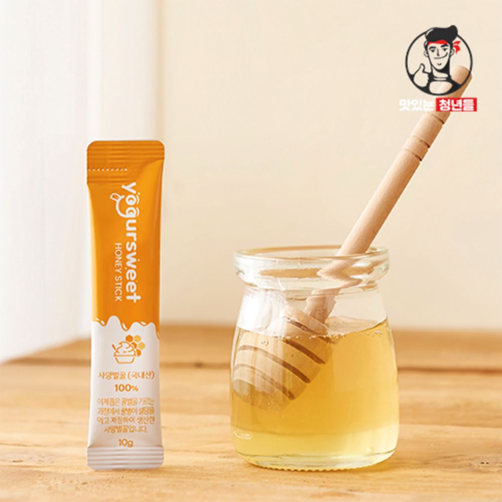 [맛있는청년들] 요거스윗 국내산 사양벌꿀 스틱 10gx50개입