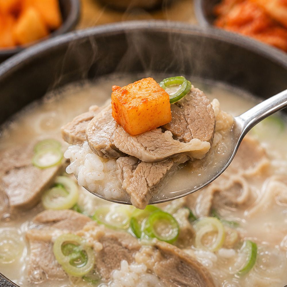 고기가 잔뜩 들어간 바른 돼지국밥 500g 3팩