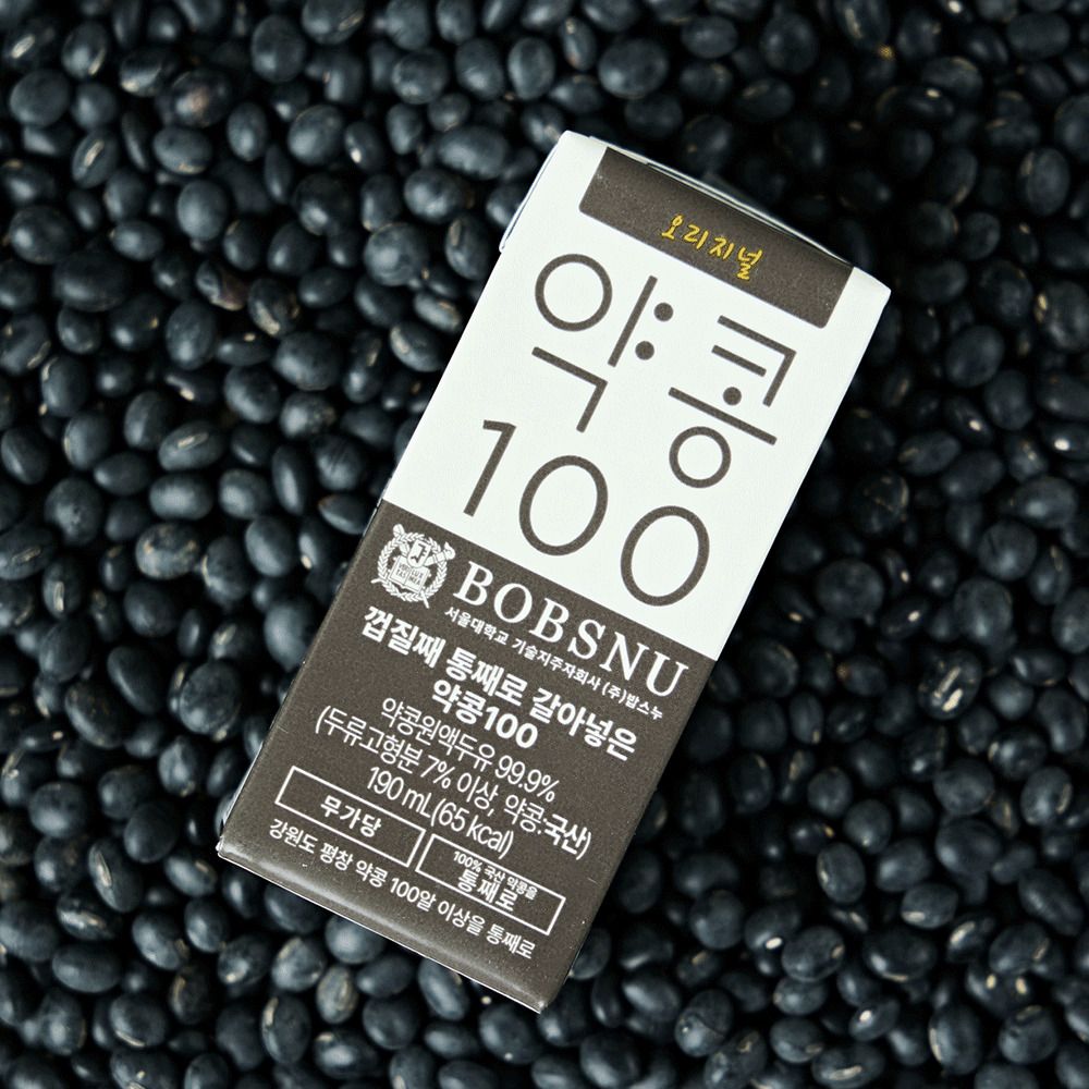  [단독특가] 팩당 최저 890원! 국내산 약콩을 통째로 담은 '밥스누' 약콩두유(오리지널/통째로)
