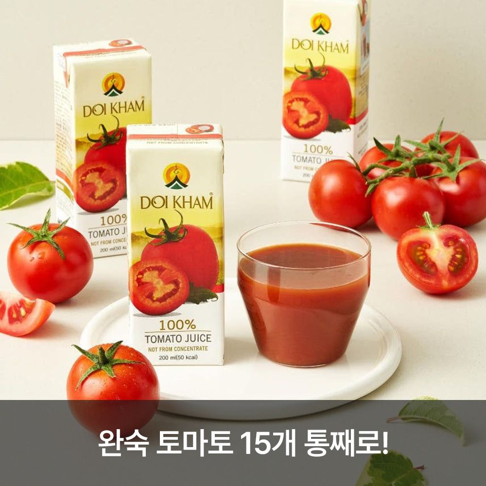 [단4일만] 도이캄 100% NFC 착즙 무설탕 토마토주스1L + 멀베리 오디주스
