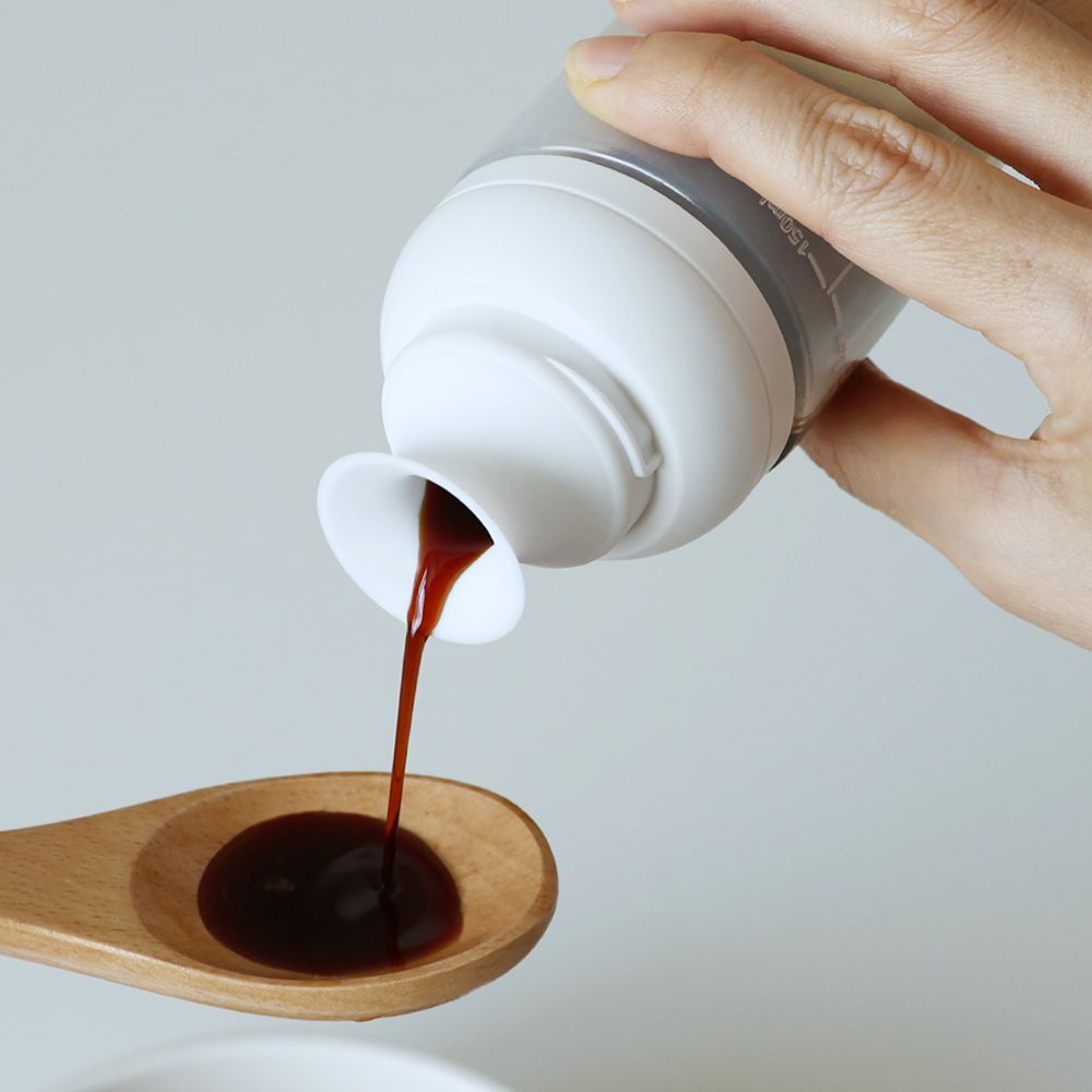 [리본제이]퓨어 실리콘 다용도 양념통 160ml 4P세트 (소스통+소금통+브러쉬+오일병) / 소분용기 소스용기