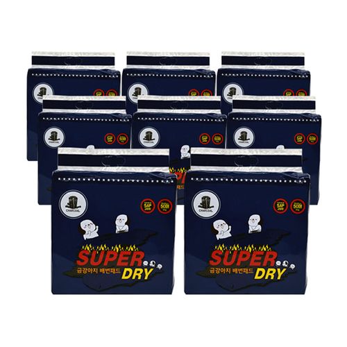 금강아지 10년동안 꾸준한 참숯 애견 배변패드 슈퍼드라이 50매 X 8팩 (50*40/35g)