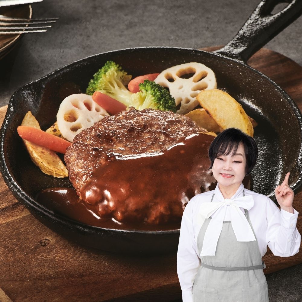 [키친스토리] 빅마마 이혜정 PICK 두툼 한돈한우 함박스테이크 180g x 10팩 (소비기한 임박 : 26.12.09)