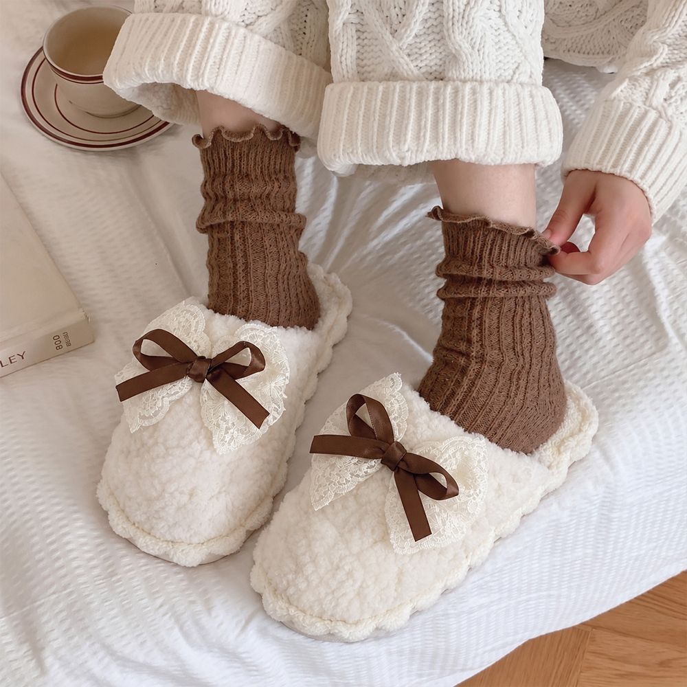 [1+1] 보니베어 털슬리퍼 거실화 따뜻한 실내화 (남/녀)