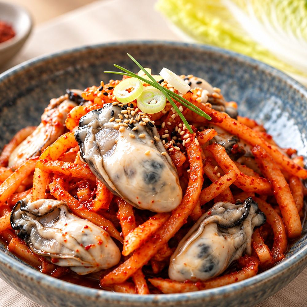 [30년 전통] 통통한 굴 가득 넣은 굴무생채 1kg