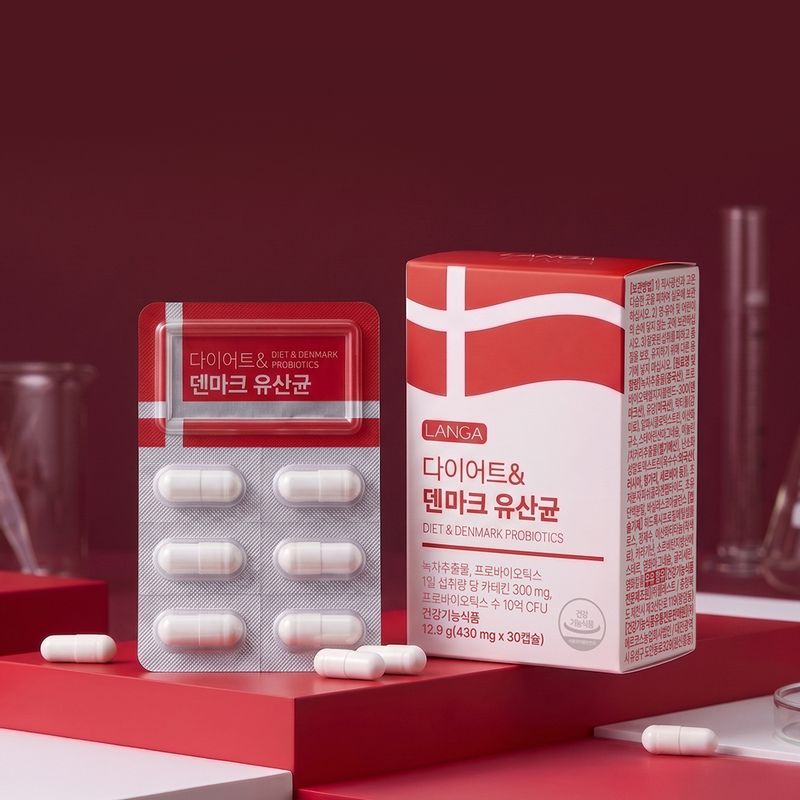 랑가 10억 보장 다이어트 & 덴마크 유산균 430mg x 30캡슐 1박스