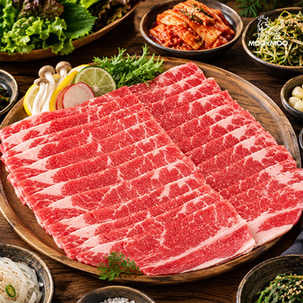 [무무상회] 미국산 초이스 소고기한판 800g(부채살+척아이롤+업진살+우삼겹)