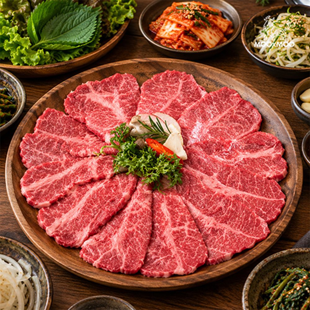 [무무상회] 미국산 초이스 소고기한판 800g(부채살+척아이롤+업진살+우삼겹)