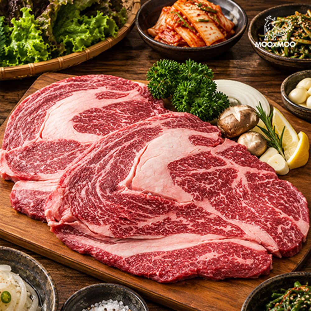 [무무상회] 미국산 초이스 소고기한판 800g(부채살+척아이롤+업진살+우삼겹)