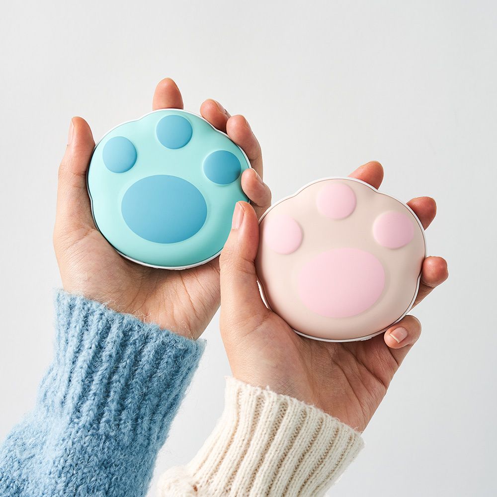 단미 고양이 양면발열 USB 충전식 휴대용 손난로 보조배터리 5000mAh