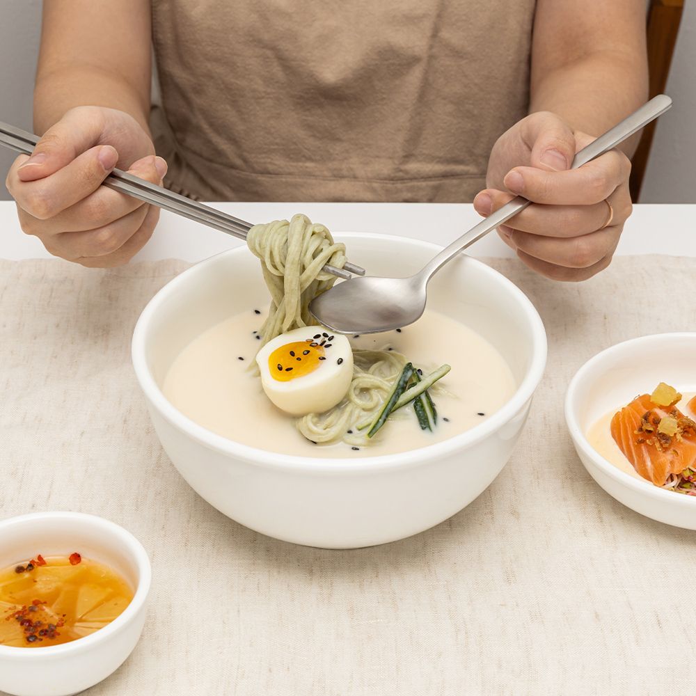 [메종오브제] 윤도자기 당당 화이트 면기