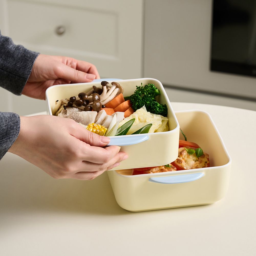 [메종오브제] 윤도자기 모락 정사각 찜기 채반 세트