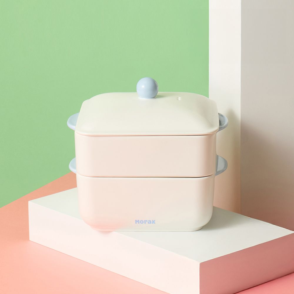[메종오브제] 윤도자기 모락 정사각 찜기 채반 세트