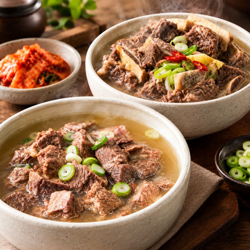 특허받은 육수! 진하게 우려낸 푸짐한 참 소갈비탕 (순살/뼈)
