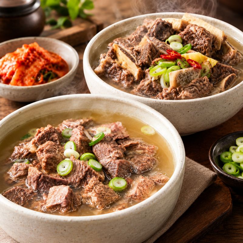 특허받은 육수! 진하게 우려낸 푸짐한 참 소갈비탕 (순살/뼈)