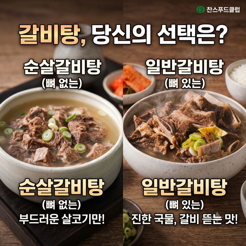 특허받은 육수! 진하게 우려낸 푸짐한 참 소갈비탕 (순살/뼈)