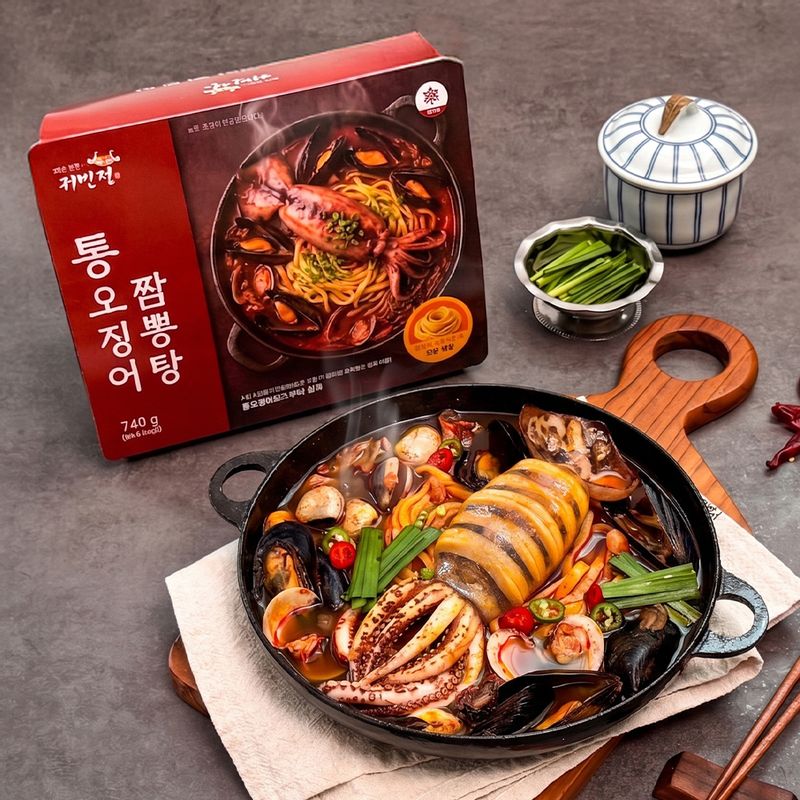 26년전통 귀빈정 통오징어 짬뽕탕 2인분